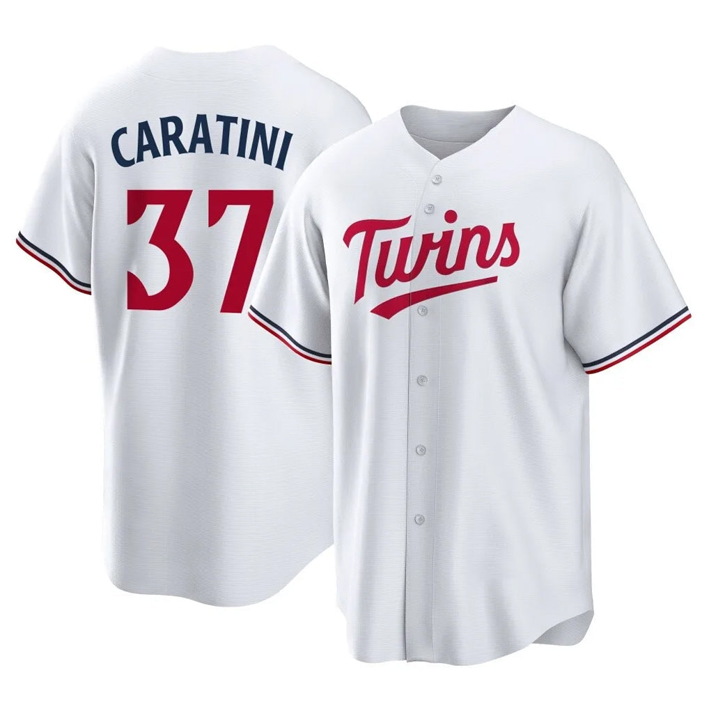 MATTH M.Twins #37 Victor Caratini Player White Home Game Stitched Jerseys