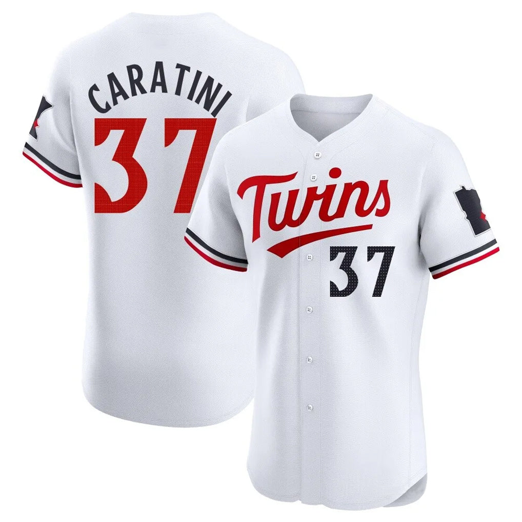 MATTH M.Twins #37 Victor Caratini Player White Home Limited Elite Stitched Jerseys
