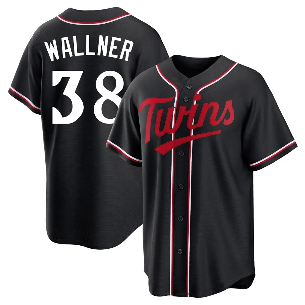 MATTH M.Twins #38 Matt Wallner Player Black Fashion Out Home Limited Stitched Jerseys