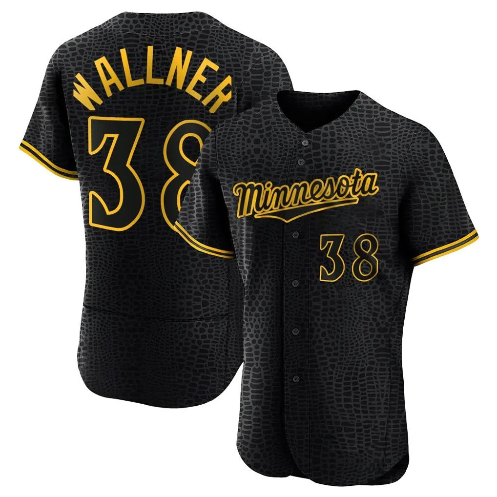 MATTH M.Twins #38 Matt Wallner Player Black Snake Skin City Home Limited Elite Stitched Jerseys