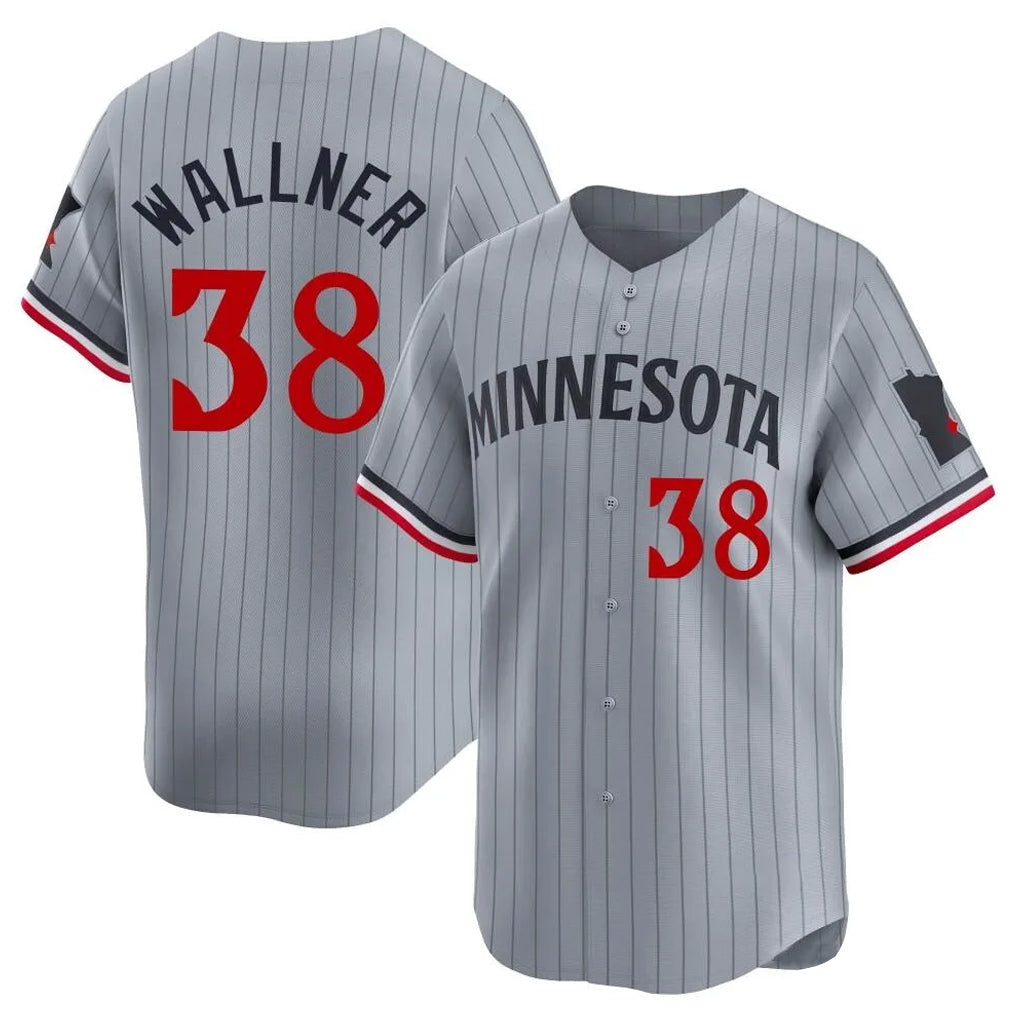 MATTH M.Twins #38 Matt Wallner Player Gray Home Limited Stitched Jerseys