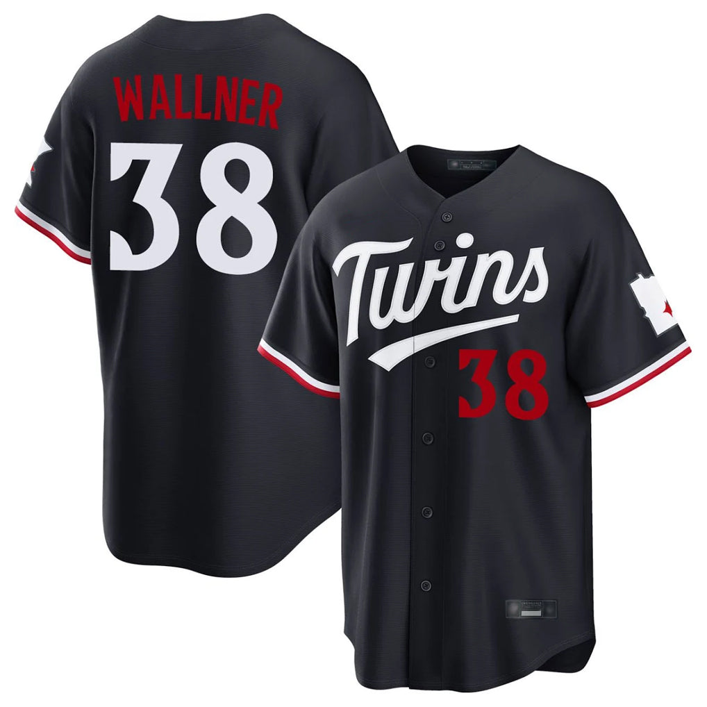 MATTH M.Twins #38 Matt Wallner Player Navy Home Game Stitched Jerseys