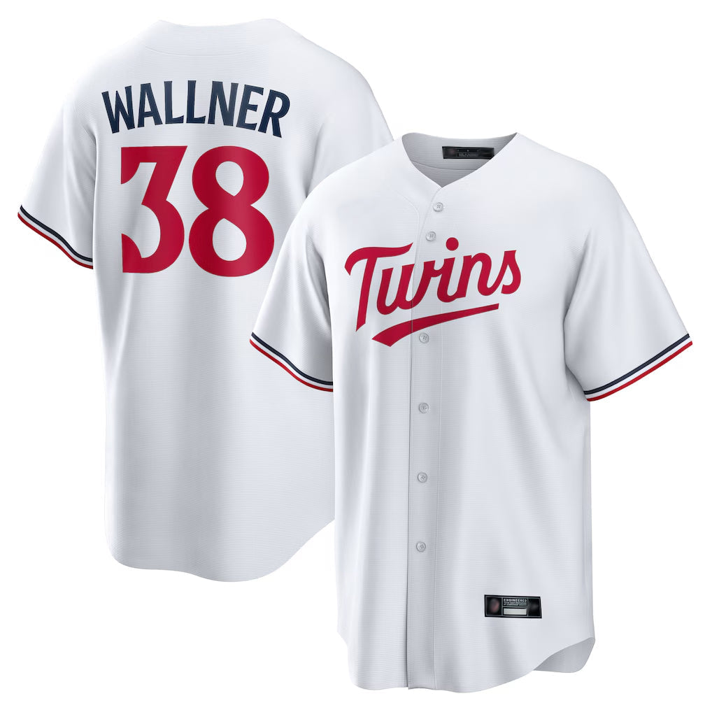 MATTH M.Twins #38 Matt Wallner Player White Home Game Stitched Jerseys