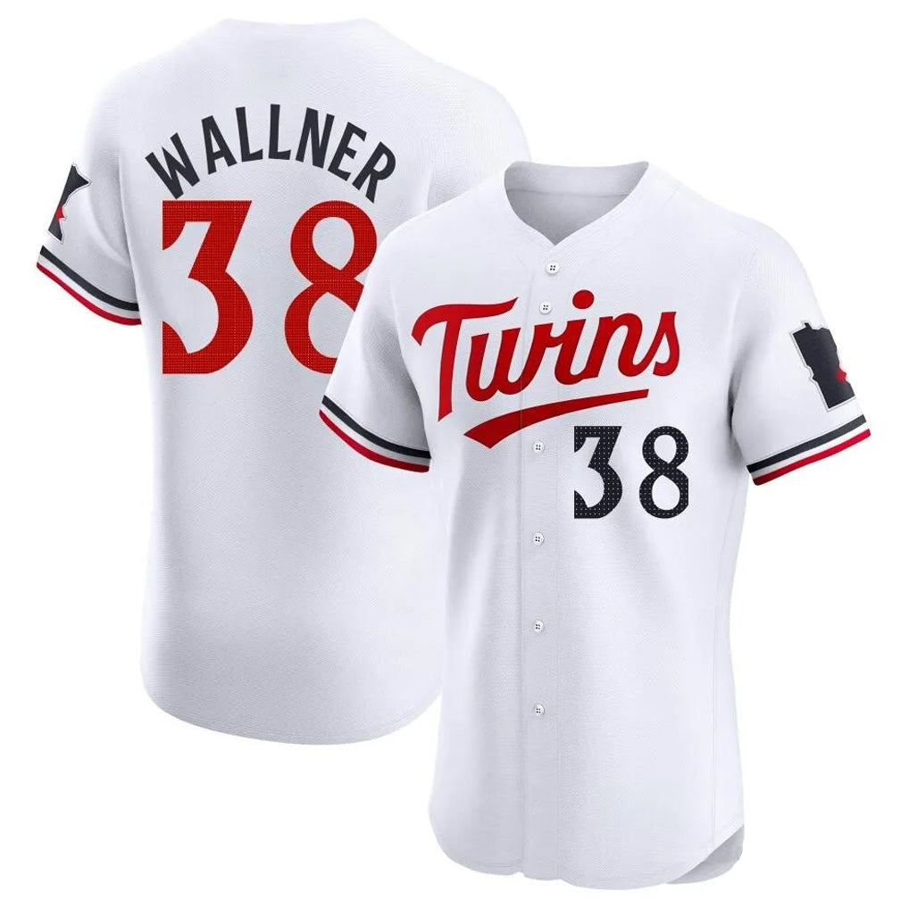 MATTH M.Twins #38 Matt Wallner Player White Home Limited Elite Stitched Jerseys