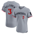 MATTH M.Twins #3 Harmon Killebrew Player Gray Home Limited Elite Stitched Jerseys