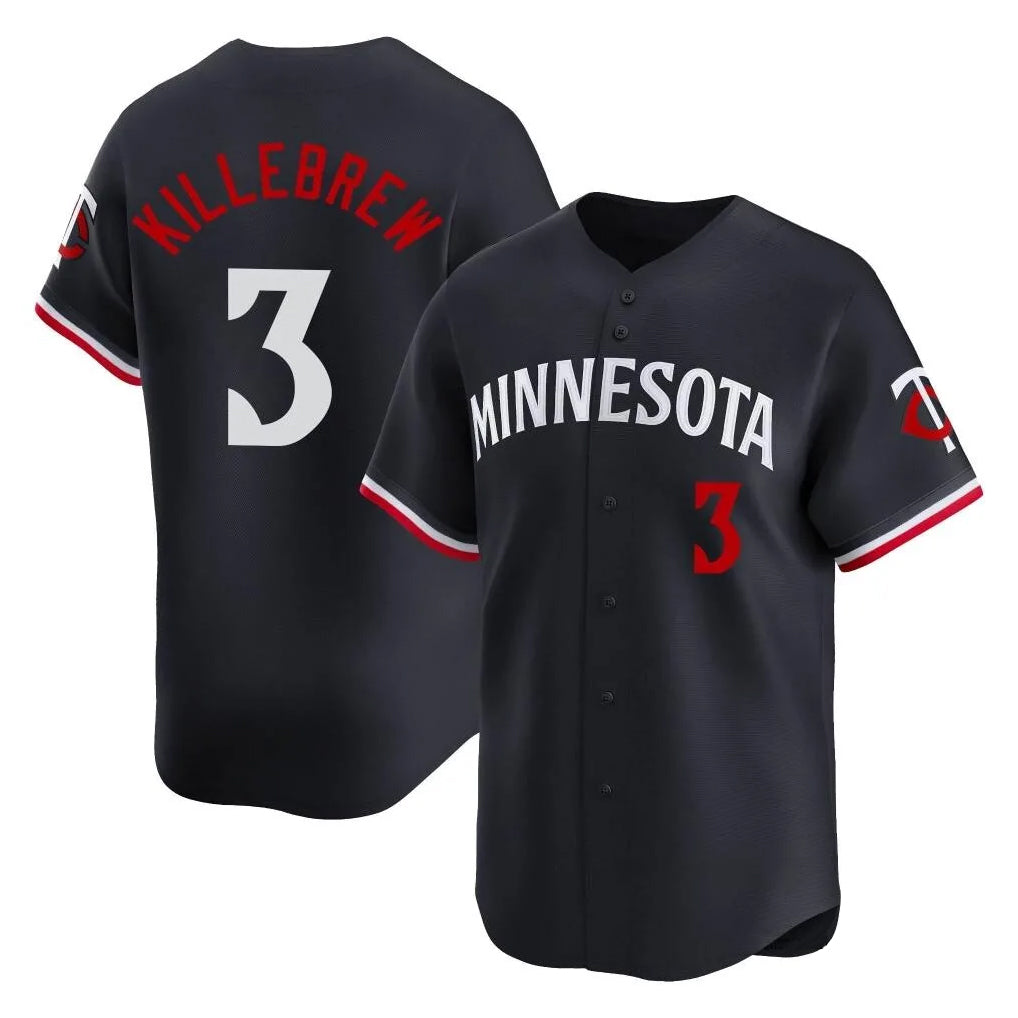 MATTH M.Twins #3 Harmon Killebrew Player Navy Home Limited Stitched Jerseys