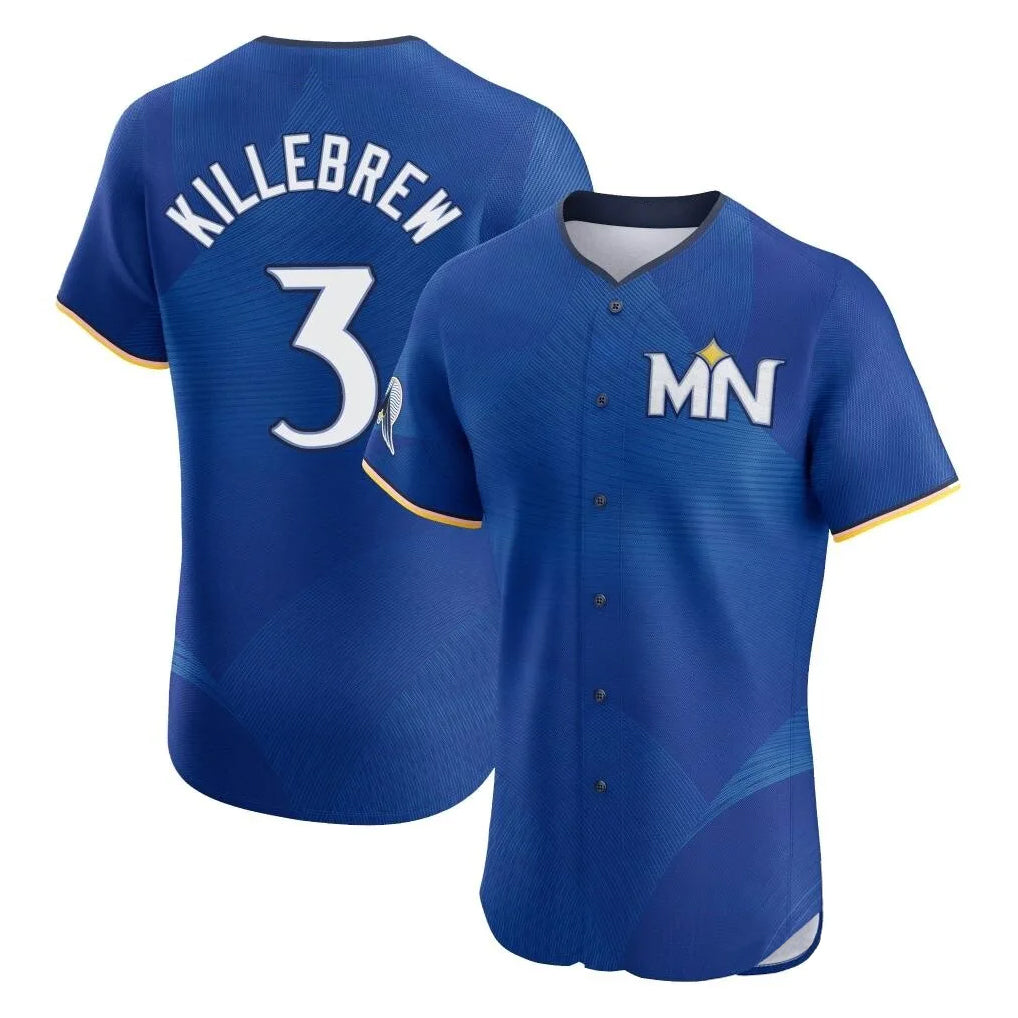 MATTH M.Twins #3 Harmon Killebrew Player Royal City Connect Limited Elite Home Stitched Jerseys