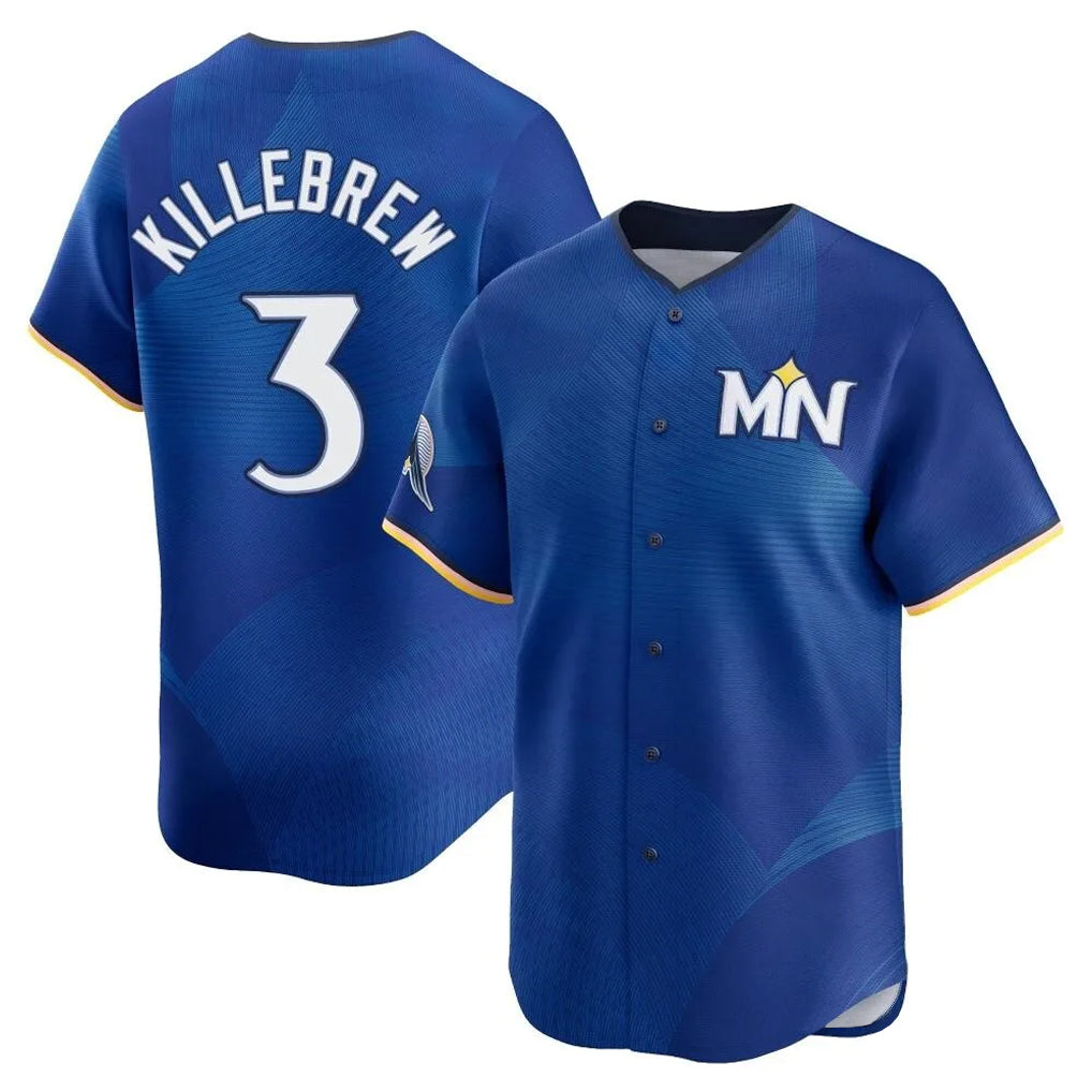 MATTH M.Twins #3 Harmon Killebrew Player Royal City Connect Limited Home Stitched Jerseys