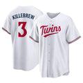 MATTH M.Twins #3 Harmon Killebrew Player White Home Game Stitched Jerseys