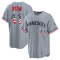 MATTH M.Twins #41 Joe Ryan Gray USA 250 Fourth of July Road Stadium Jersey