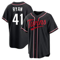 MATTH M.Twins #41 Joe Ryan Player Black Fashion Out Home Limited Stitched Jerseys