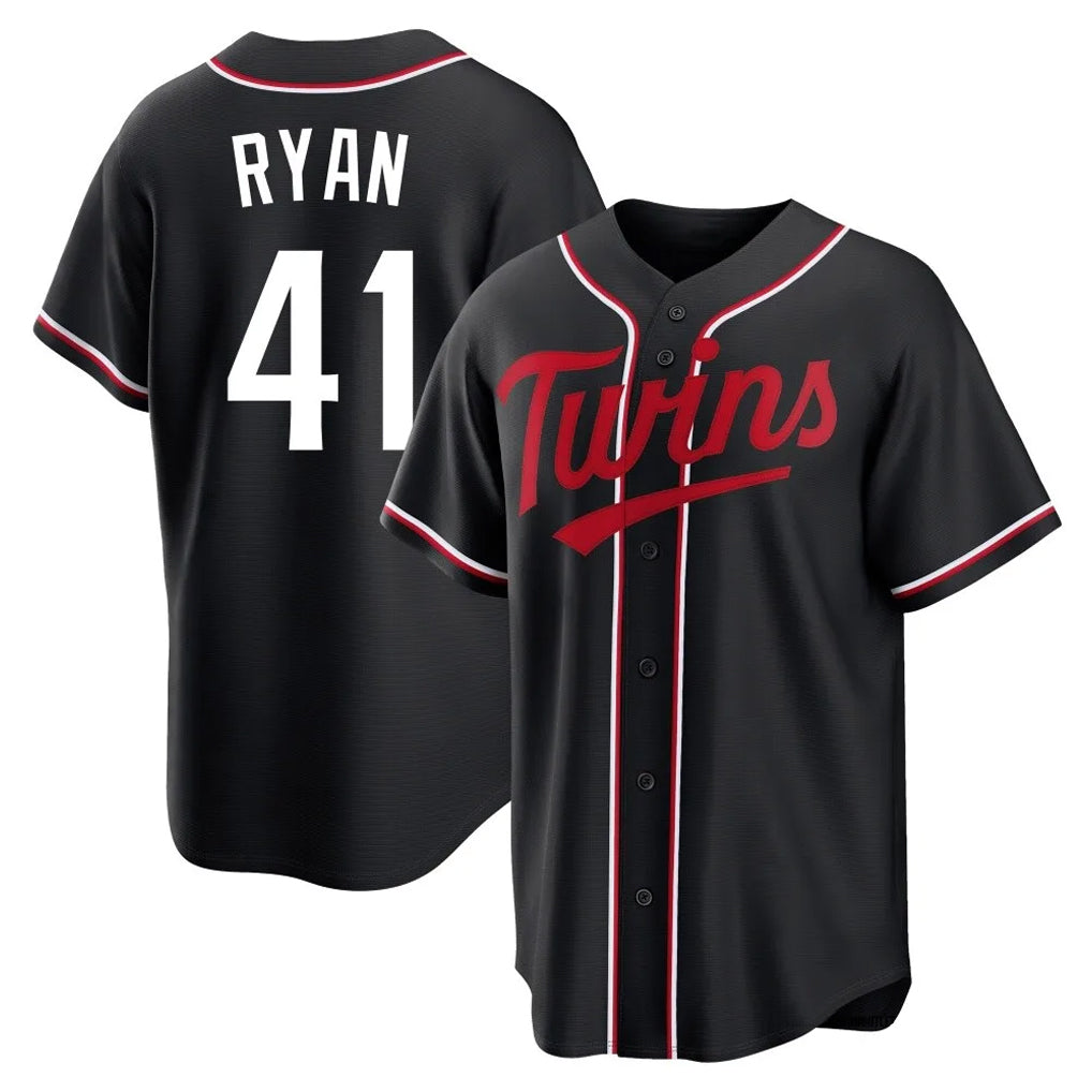 MATTH M.Twins #41 Joe Ryan Player Black Fashion Out Home Limited Stitched Jerseys