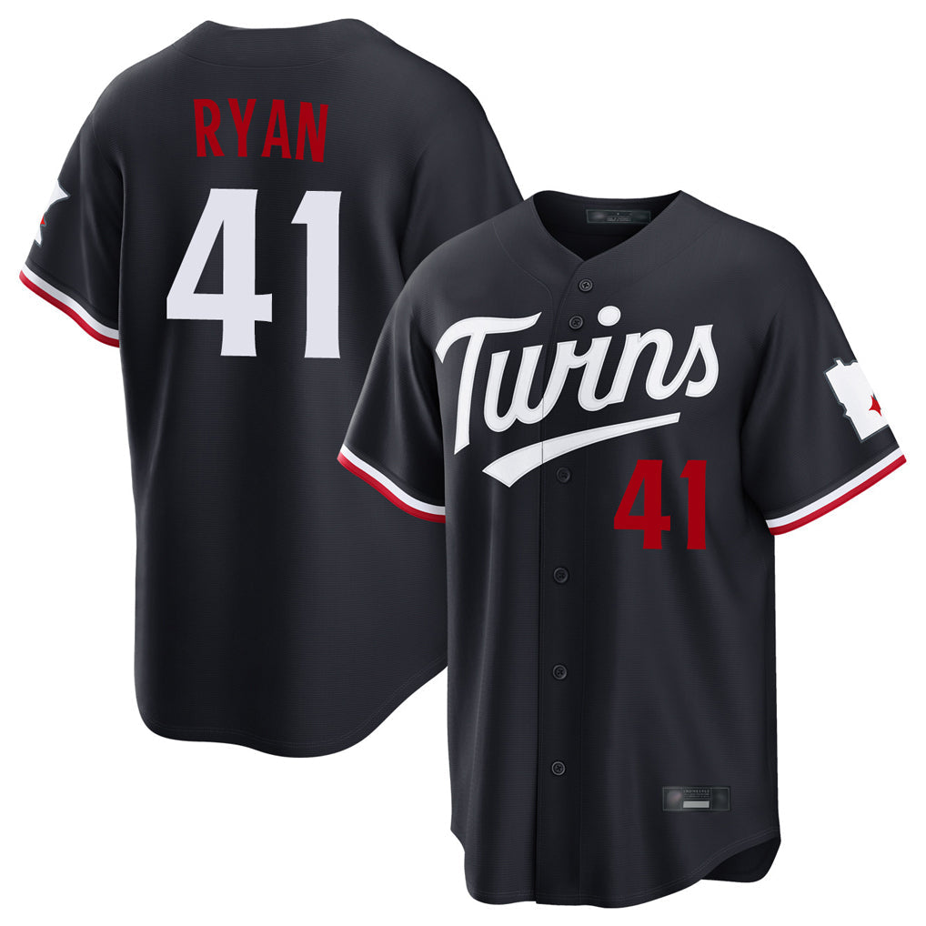 MATTH M.Twins #41 Joe Ryan Player Navy Home Game Stitched Jerseys