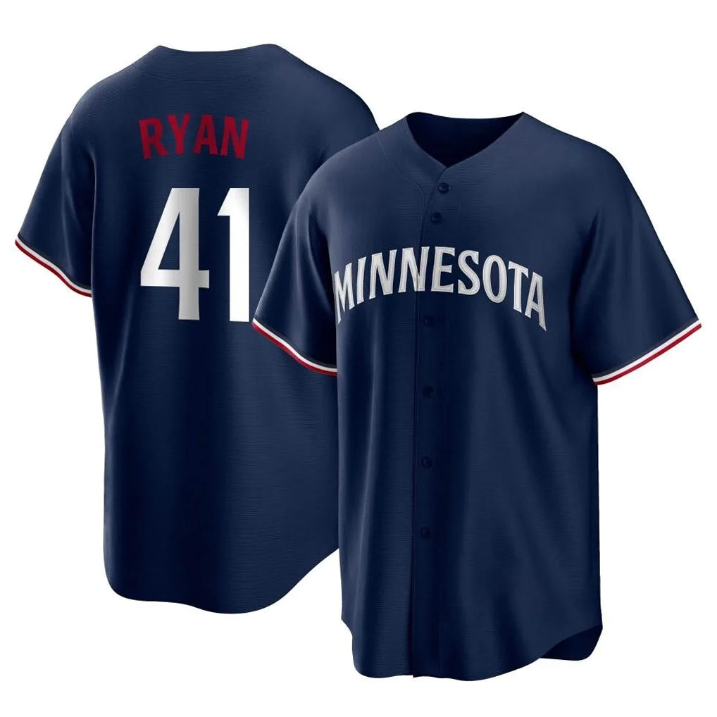 MATTH M.Twins #41 Joe Ryan Player Navy Replica Alternate Home Stitched Jerseys
