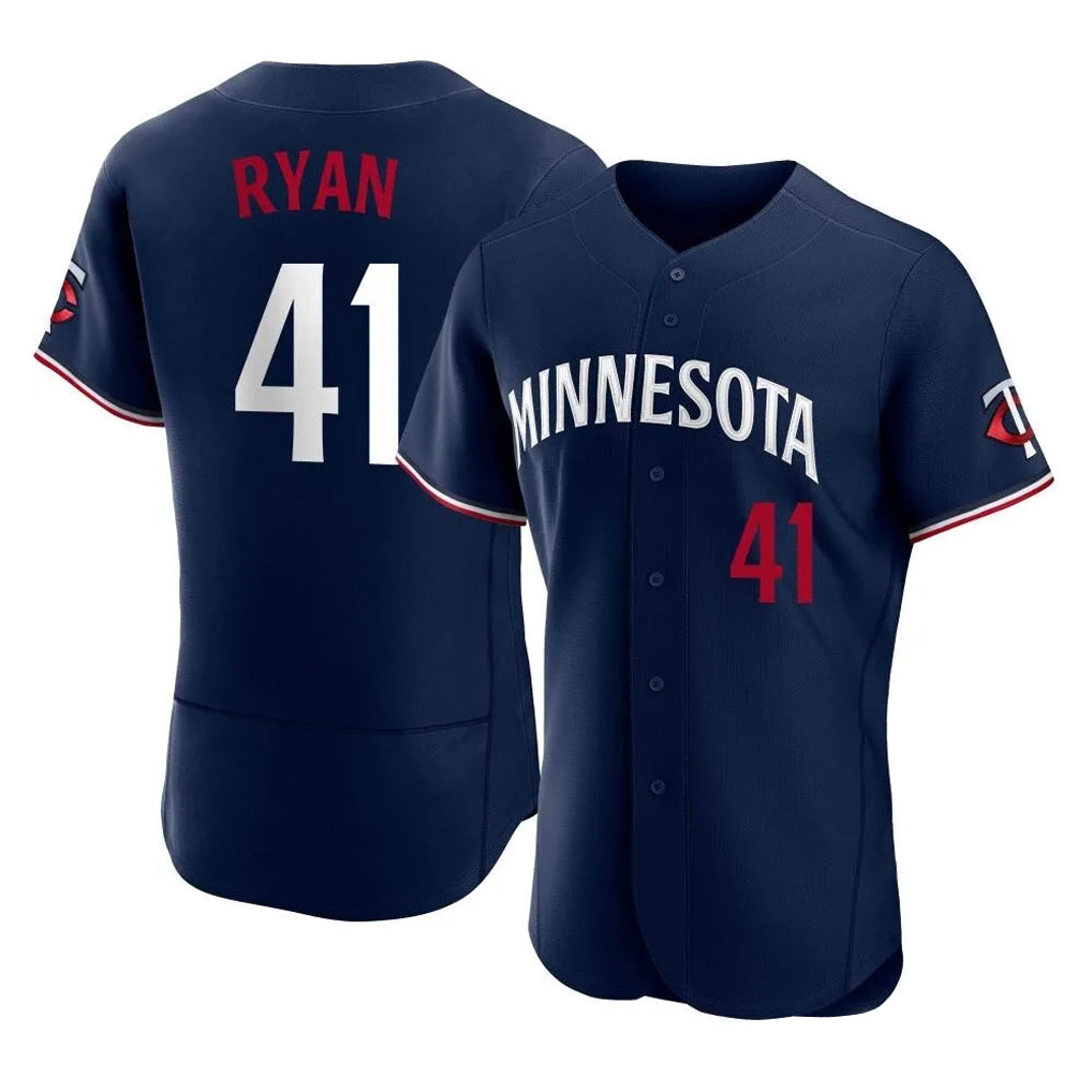 MATTH M.Twins #41 Joe Ryan Player Navy Replica Home Limited Elite Stitched Jerseys