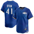 MATTH M.Twins #41 Joe Ryan Player Royal City Connect Limited Home Stitched Jerseys