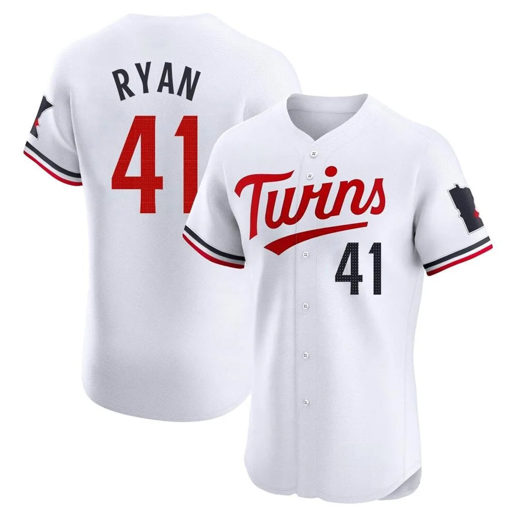 MATTH M.Twins #41 Joe Ryan Player White Home Limited Elite Stitched Jerseys