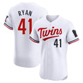 MATTH M.Twins #41 Joe Ryan Player White Home Limited Elite Stitched Jerseys