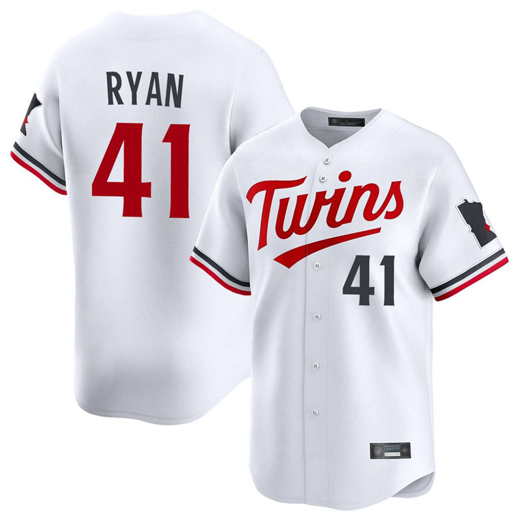 MATTH M.Twins #41 Joe Ryan Player White Home Limited Stitched Jerseys