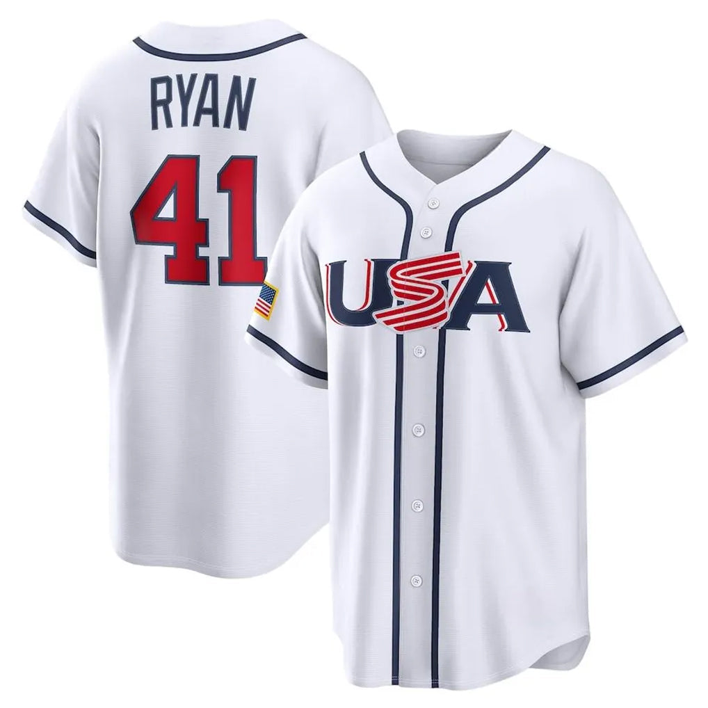 MATTH M.Twins #41 Joe Ryan Player White USA 2026 World Classic Limited Home Stitched Jerseys