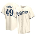 MATTH M.Twins #49 Pablo Lopez Player Cream Game Limited Home Stitched Jerseys