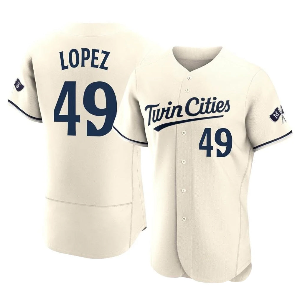 MATTH M.Twins #49 Pablo Lopez Player Cream Home Limited Elite Stitched Jerseys