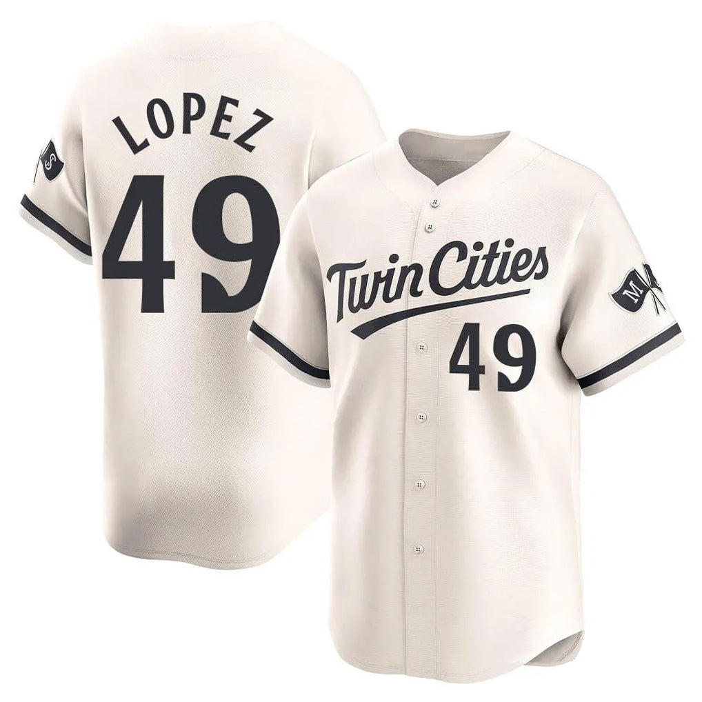 MATTH M.Twins #49 Pablo Lopez Player Cream Home Limited Stitched Jerseys