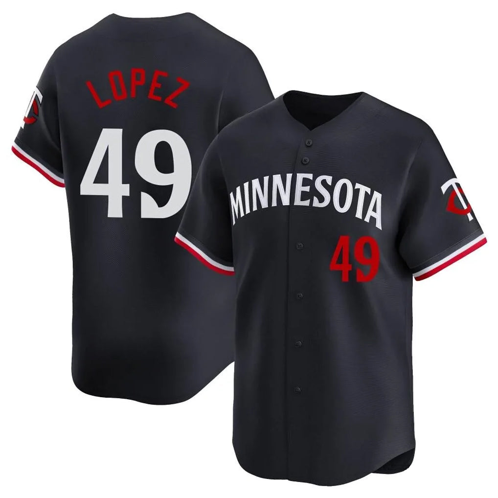 MATTH M.Twins #49 Pablo Lopez Player Navy Home Limited Stitched Jerseys