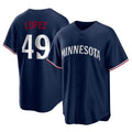 MATTH M.Twins #49 Pablo Lopez Player Navy Replica Alternate Home Stitched Jerseys