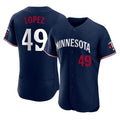MATTH M.Twins #49 Pablo Lopez Player Navy Replica Home Limited Elite Stitched Jerseys