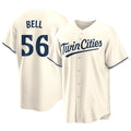 MATTH M.Twins #56 Josh Bell Player Cream Game Limited Home Stitched Jerseys
