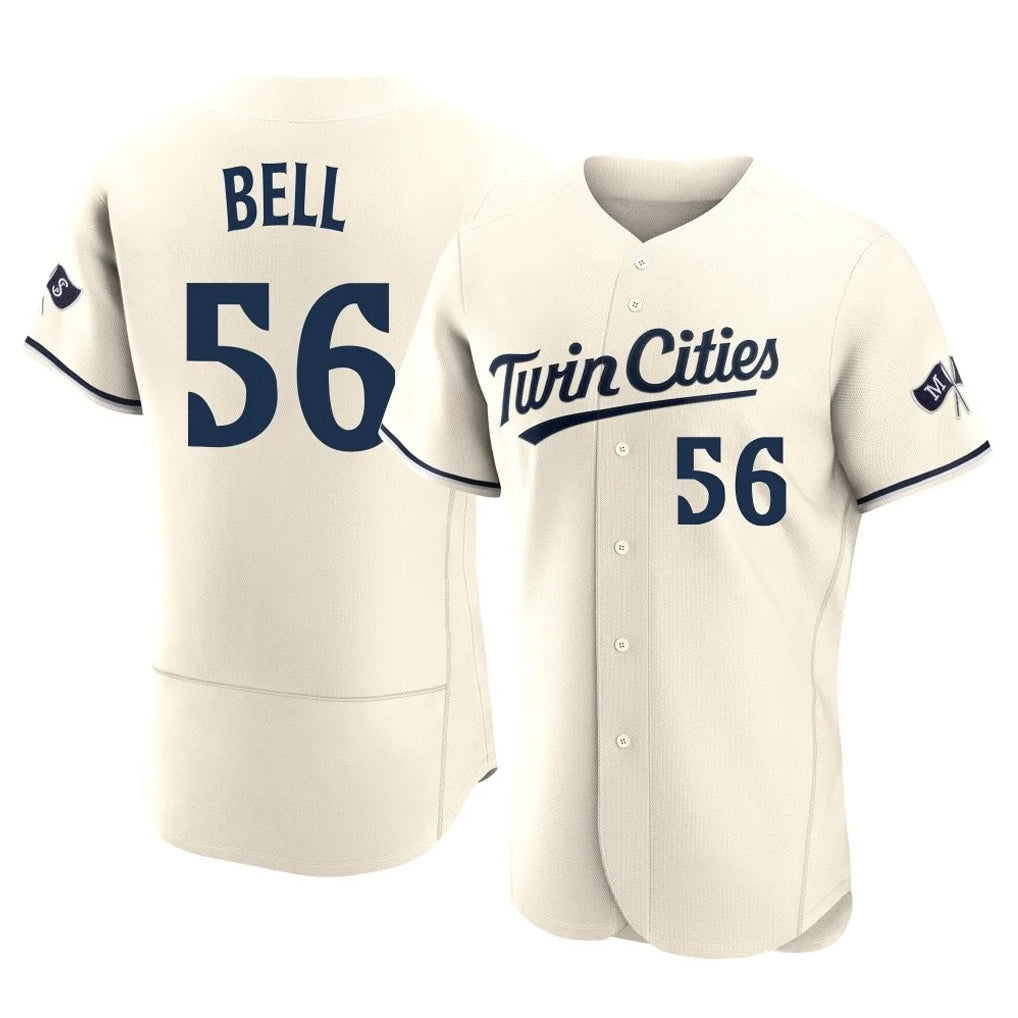 MATTH M.Twins #56 Josh Bell Player Cream Home Limited Elite Stitched Jerseys