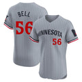 MATTH M.Twins #56 Josh Bell Player Gray Home Limited Elite Stitched Jerseys