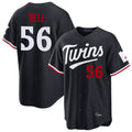 MATTH M.Twins #56 Josh Bell Player Navy Home Game Stitched Jerseys