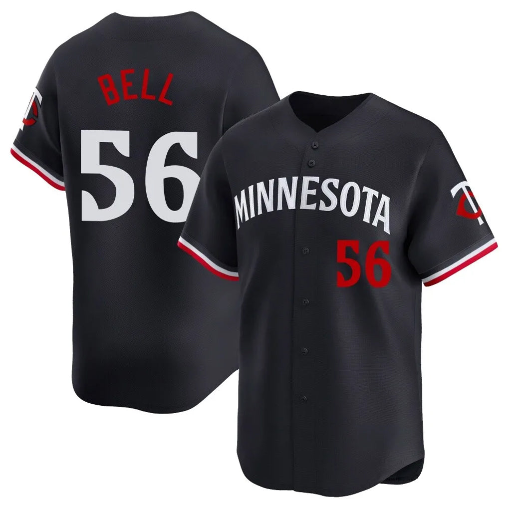 MATTH M.Twins #56 Josh Bell Player Navy Home Limited Stitched Jerseys
