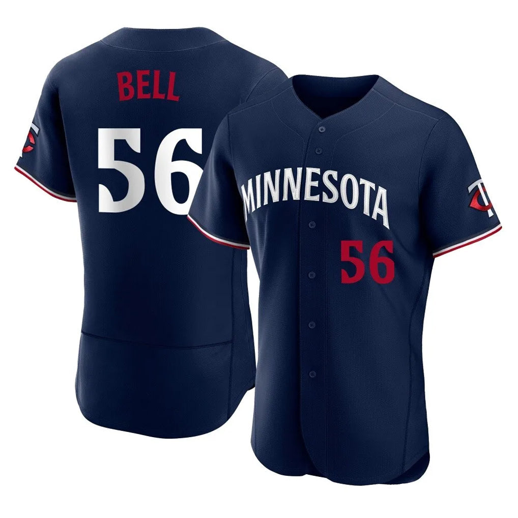 MATTH M.Twins #56 Josh Bell Player Navy Replica Home Limited Elite Stitched Jerseys