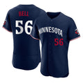 MATTH M.Twins #56 Josh Bell Player Navy Replica Home Limited Elite Stitched Jerseys