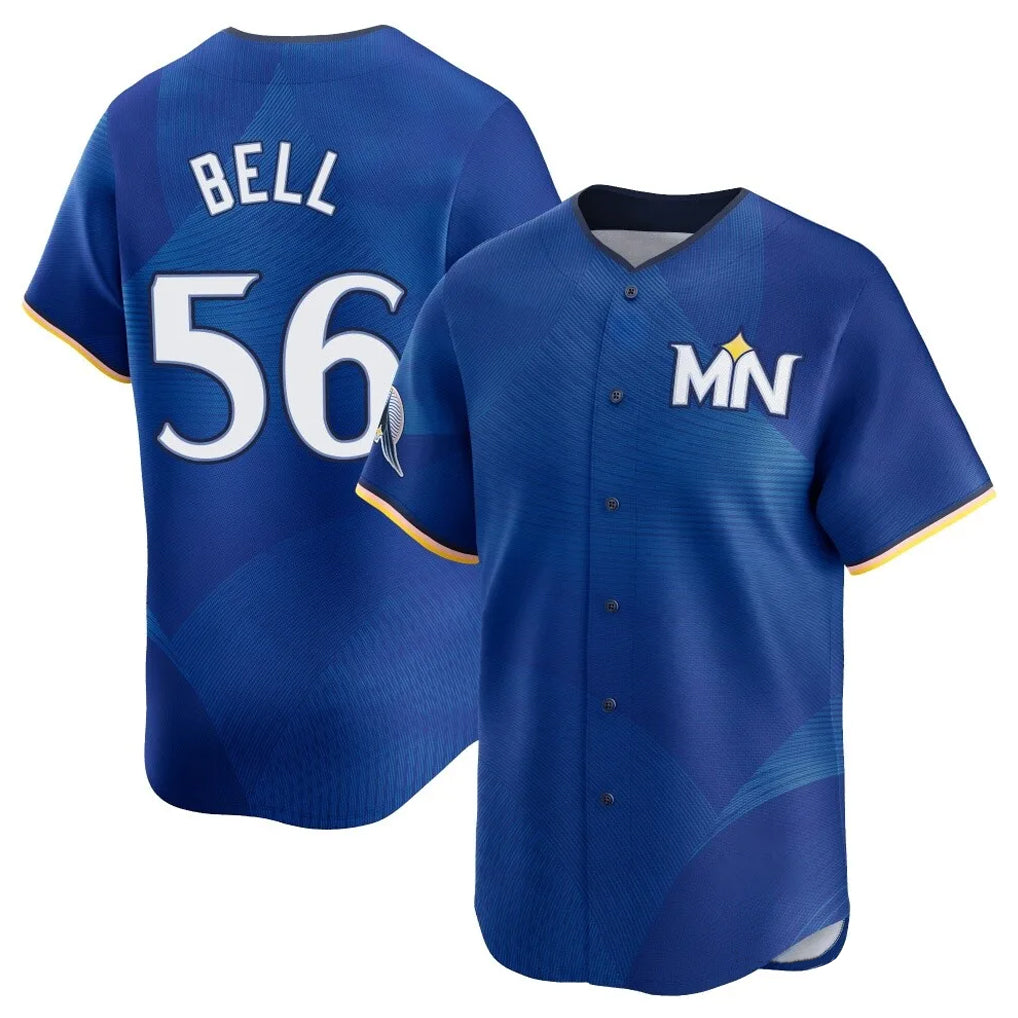 MATTH M.Twins #56 Josh Bell Player Royal City Connect Limited Home Stitched Jerseys