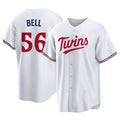 MATTH M.Twins #56 Josh Bell Player White Home Game Stitched Jerseys