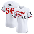 MATTH M.Twins #56 Josh Bell Player White Home Limited Elite Stitched Jerseys