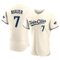 MATTH M.Twins #7 Joe Mauer Player Cream Home Limited Elite Stitched Jerseys