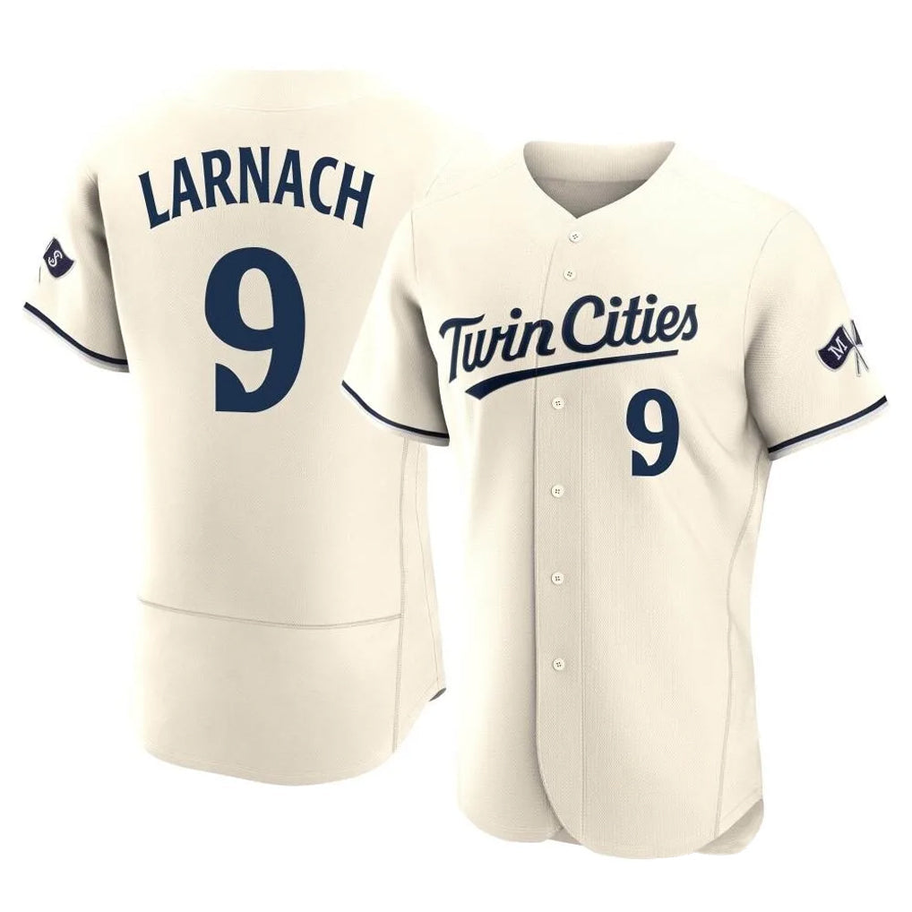 MATTH M.Twins #9 Trevor Larnach Player Cream Home Limited Elite Stitched Jerseys