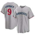 MATTH M.Twins #9 Trevor Larnach Player Gray Game Limited Home Stitched Jerseys