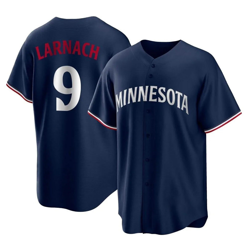 MATTH M.Twins #9 Trevor Larnach Player Navy Replica Alternate Home Stitched Jerseys