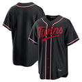 MATTH Minnesota Twins Blank Player Black Fashion Out Home Limited Stitched Jerseys