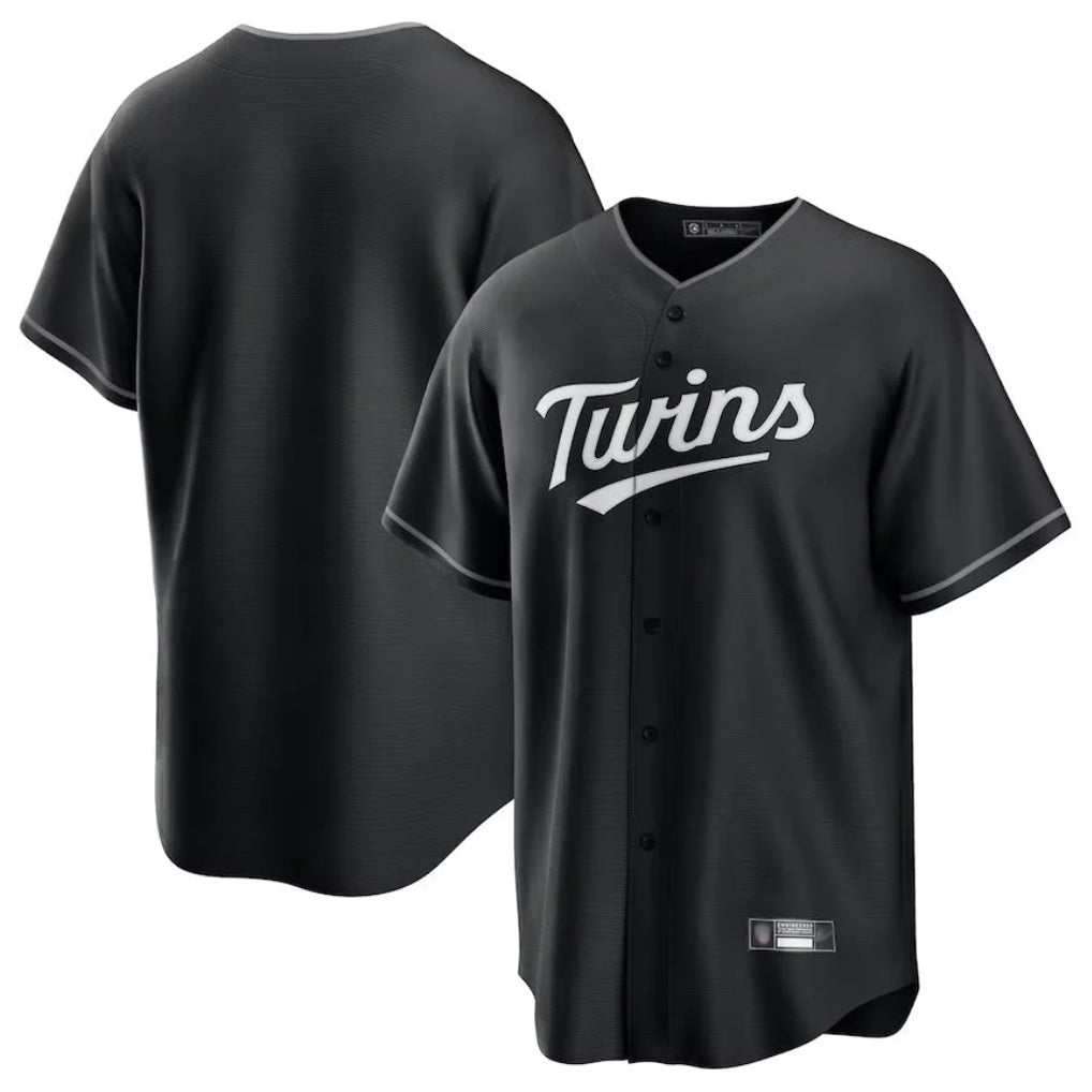 MATTH Minnesota Twins Blank Player Black Home Game Stitched Jerseys