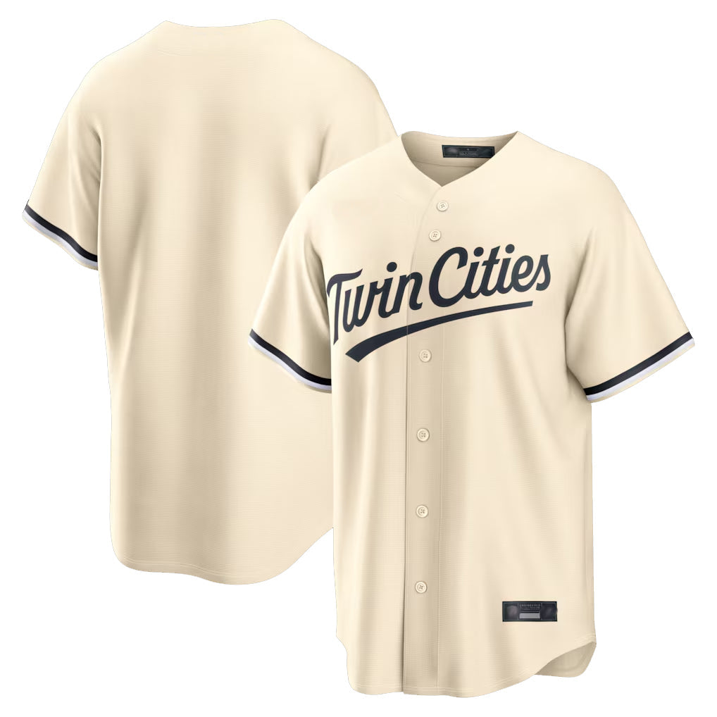 MATTH Minnesota Twins Blank Player Cream Game Limited Home Stitched Jerseys