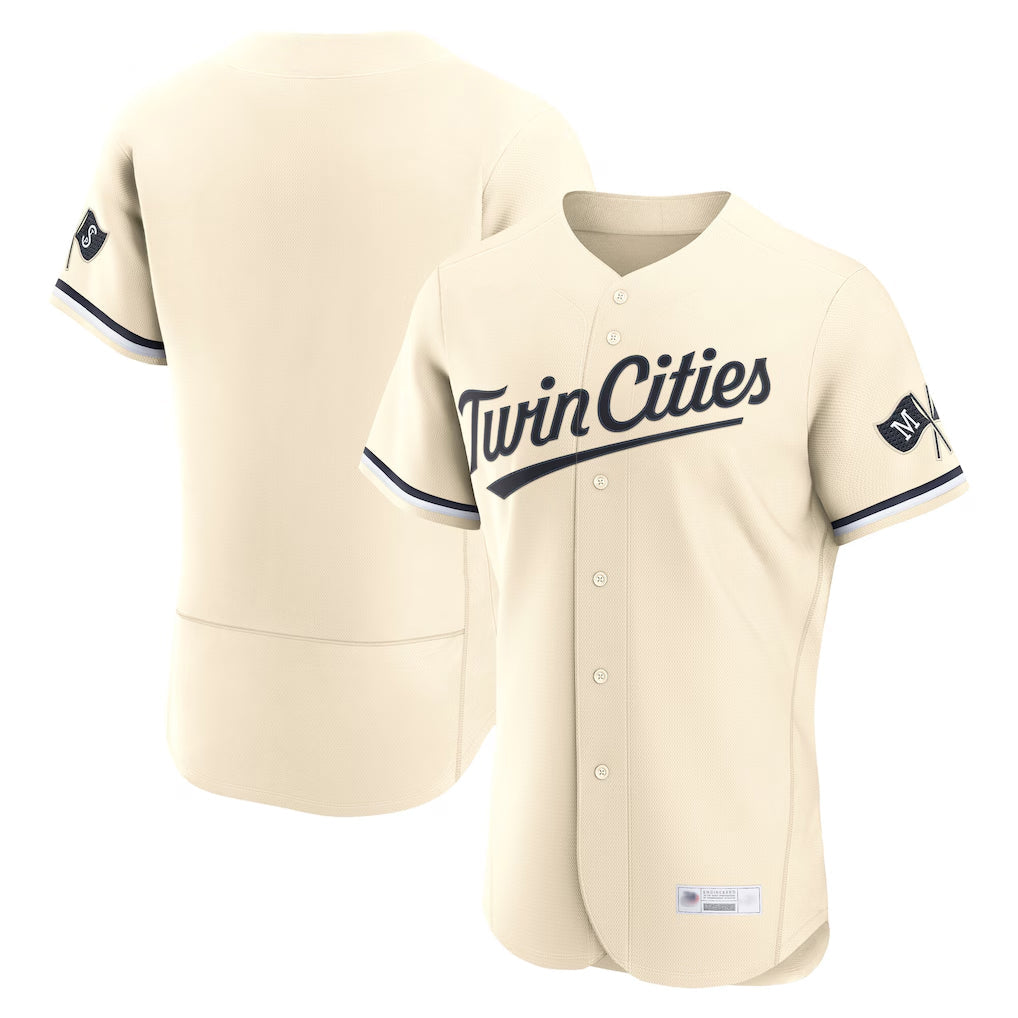 MATTH Minnesota Twins Blank Player Cream Home Limited Elite Stitched Jerseys