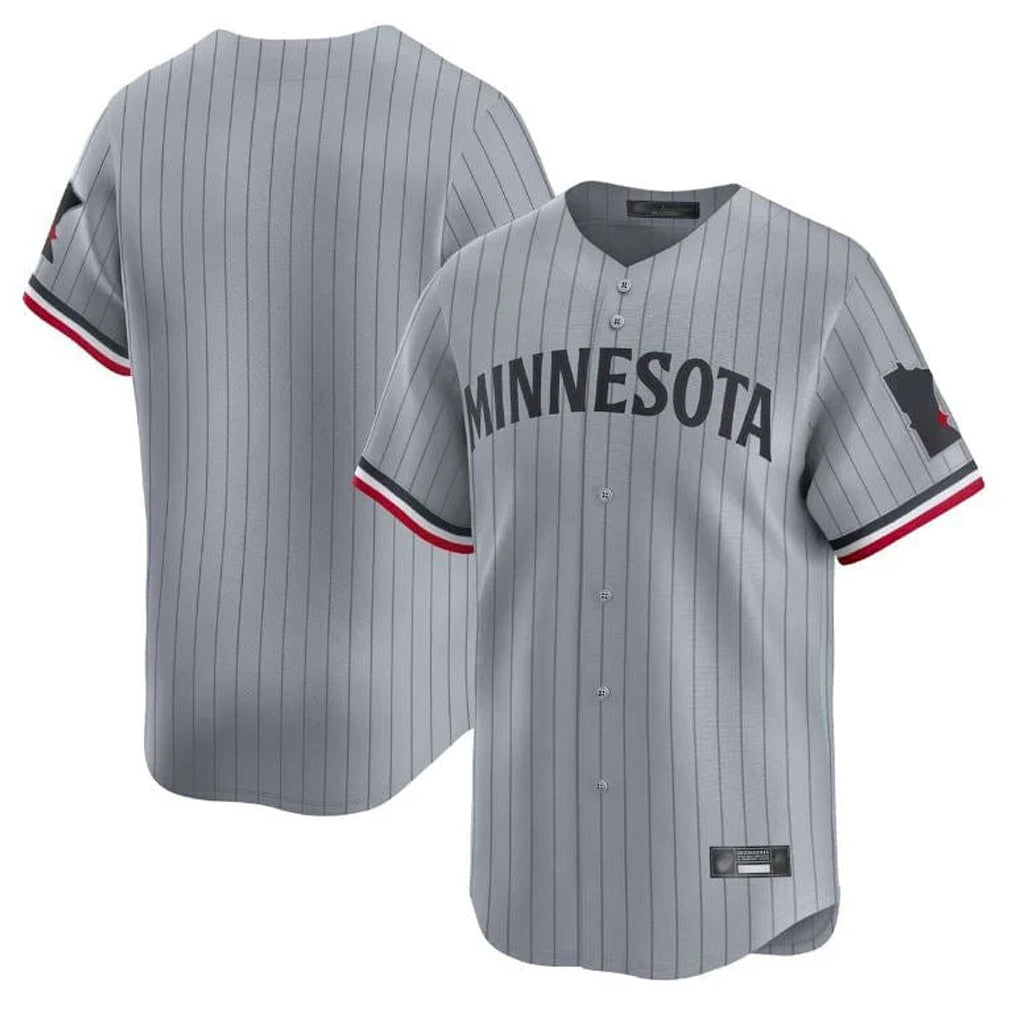 MATTH Minnesota Twins Blank Player Gray Home Limited Stitched Jerseys