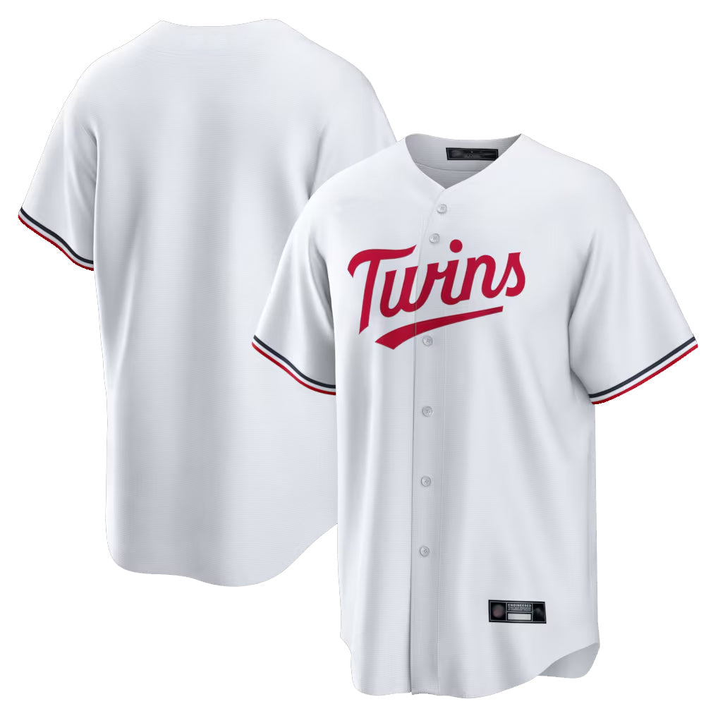 MATTH Minnesota Twins Blank Player White Home Game Stitched Jerseys